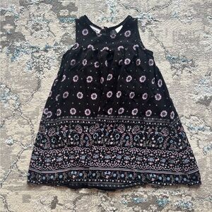 Blueberi Boulevard Floral Tank Dress - 4T